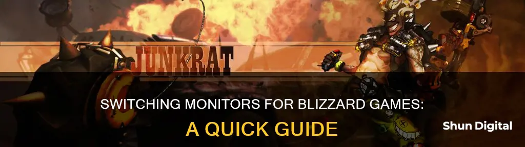 how do i switch blizzard games to diffrent monitor