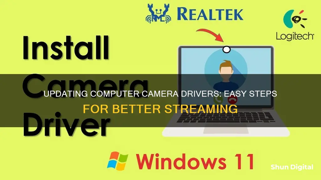 how do I update the driver for my computer camera