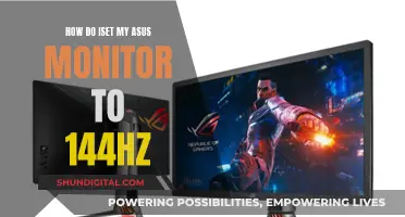 Setting Up Your ASUS Monitor to 144Hz: A Step-by-Step Guide