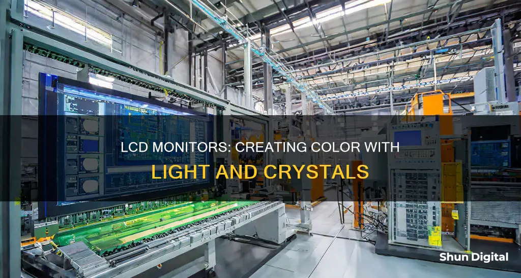 how do lcd monitors produce color