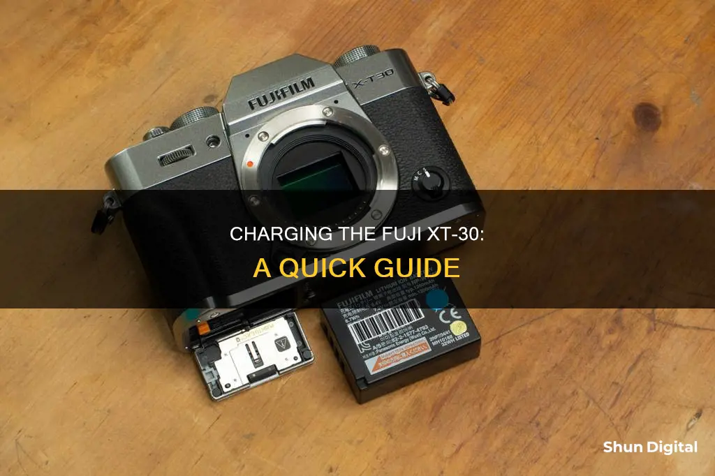 how do you charge a fuji xt30 camera