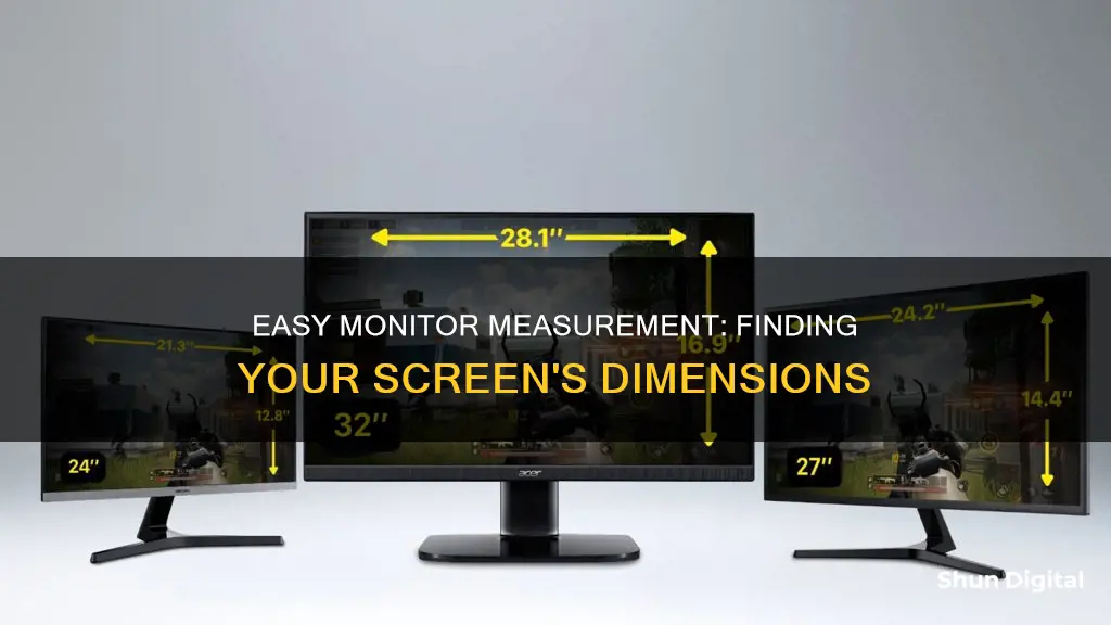 how do you find your monitors dimensions