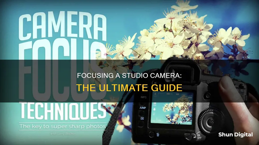 how do you focus a studio camera