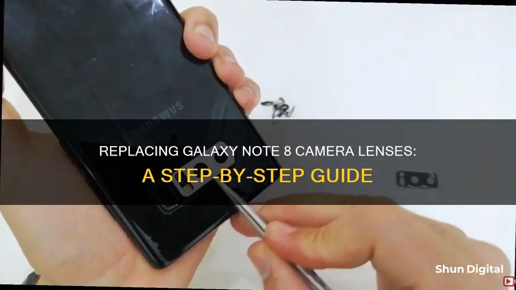 how do you replace camera lenses on galaxy note 8