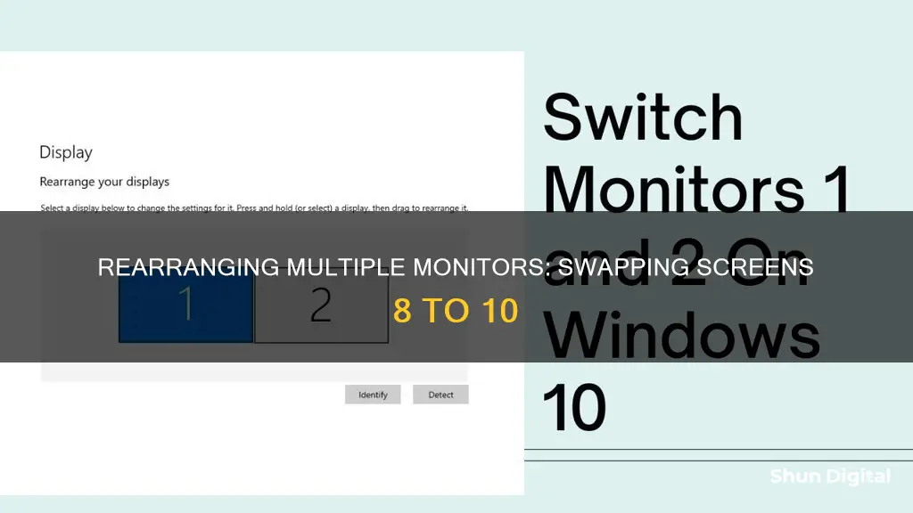 how do you switch monitor numbers