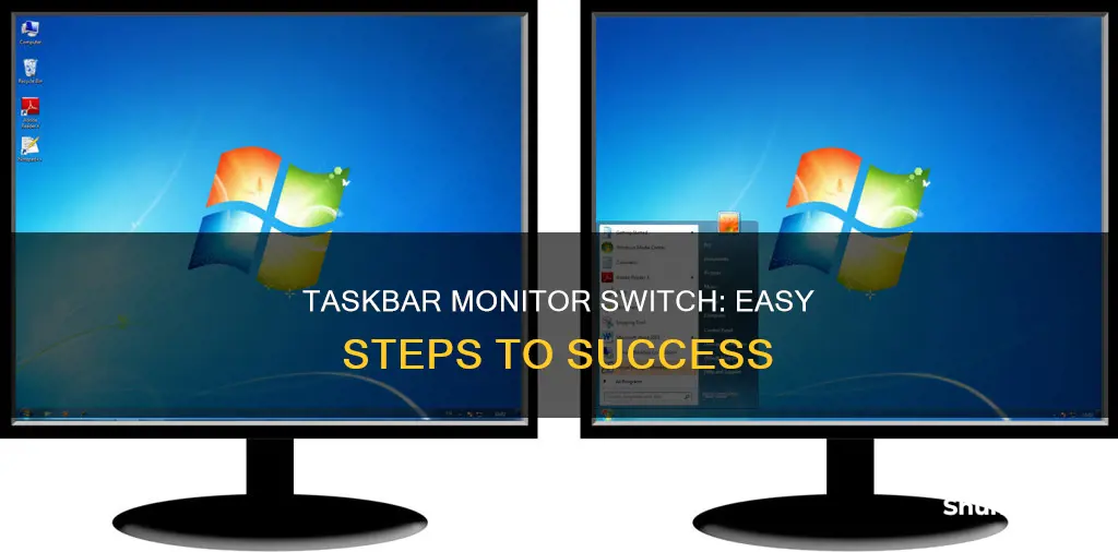 how do you switch your taskbar to the other monitor