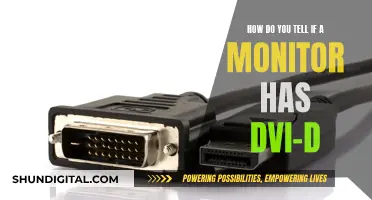 Identifying DVI-D Ports on Your Monitor