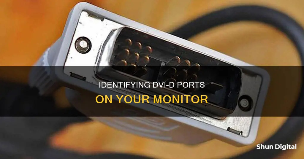 how do you tell if a monitor has dvi-d