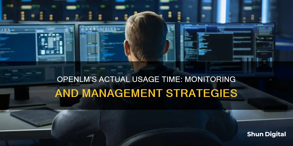 how does open lm monitor actual usage time