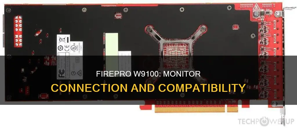 how does the firepro w9100 hook up to monitor