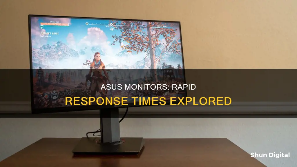 how fast are asus monitor response times