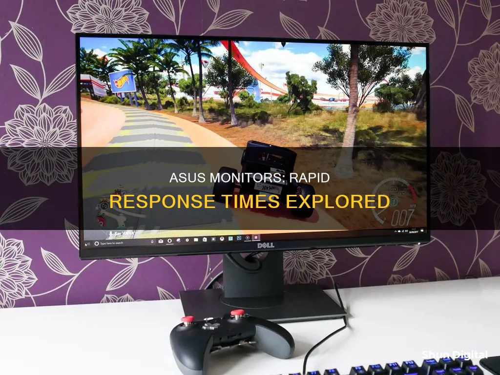 how fast area asus monitor response tiems