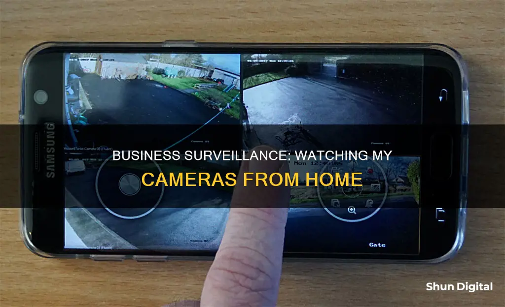 how I watch my business cameras from home