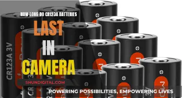 CR123A Batteries: How Long Do They Power Cameras?