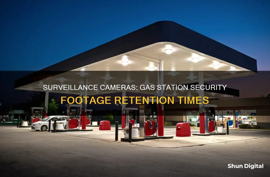 how long do surveillance cameras keep gas stations