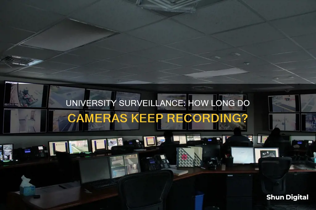 how long do univerisity surveillance cameras keep