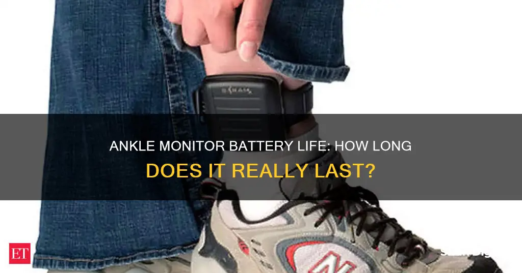 how long does a ankle monitor last on low battery