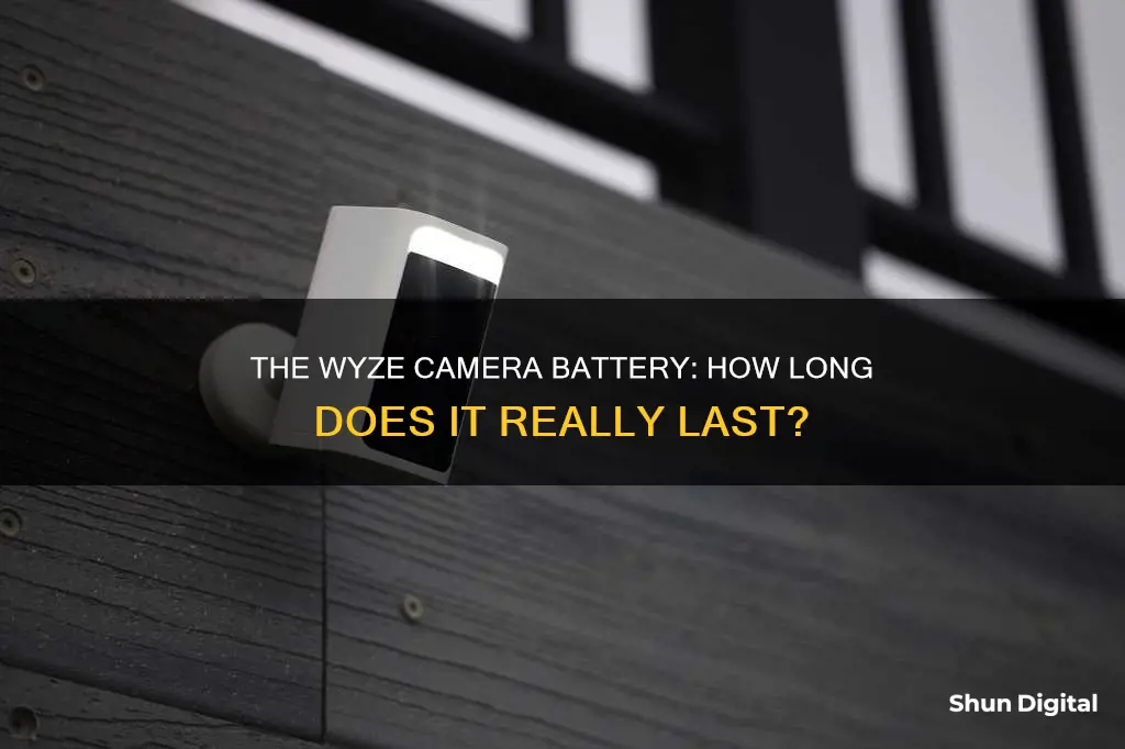 how long does a wyze camera battery last