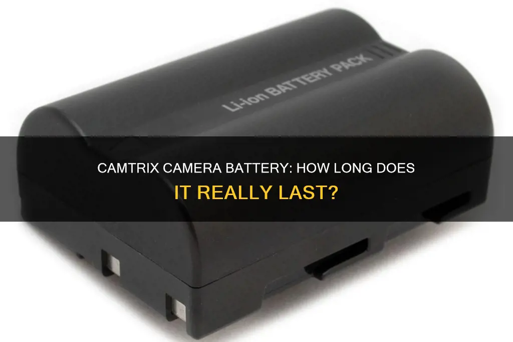 how long does camtrix camera battery last