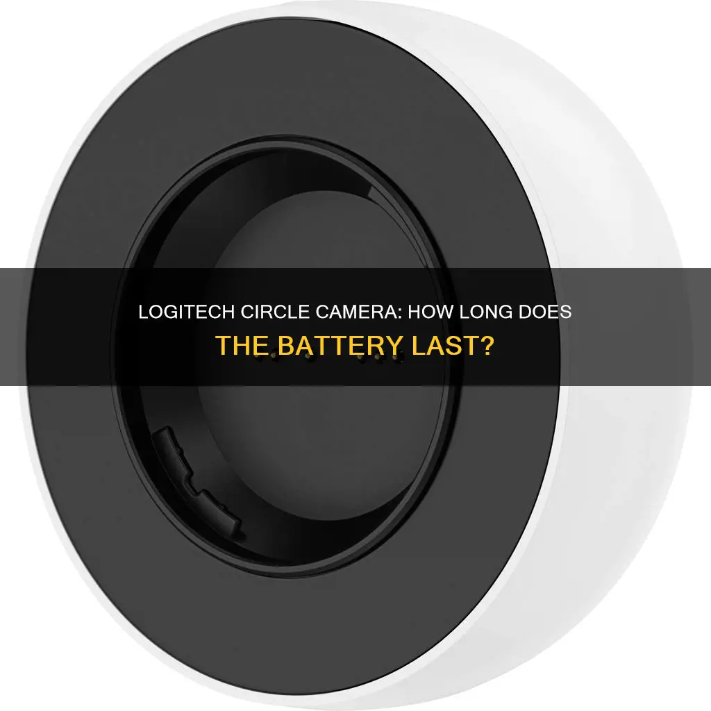 how long does the logitech circle wireless camera battery last