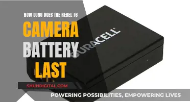 The Rebel T6 Camera Battery: How Long Does It Last?