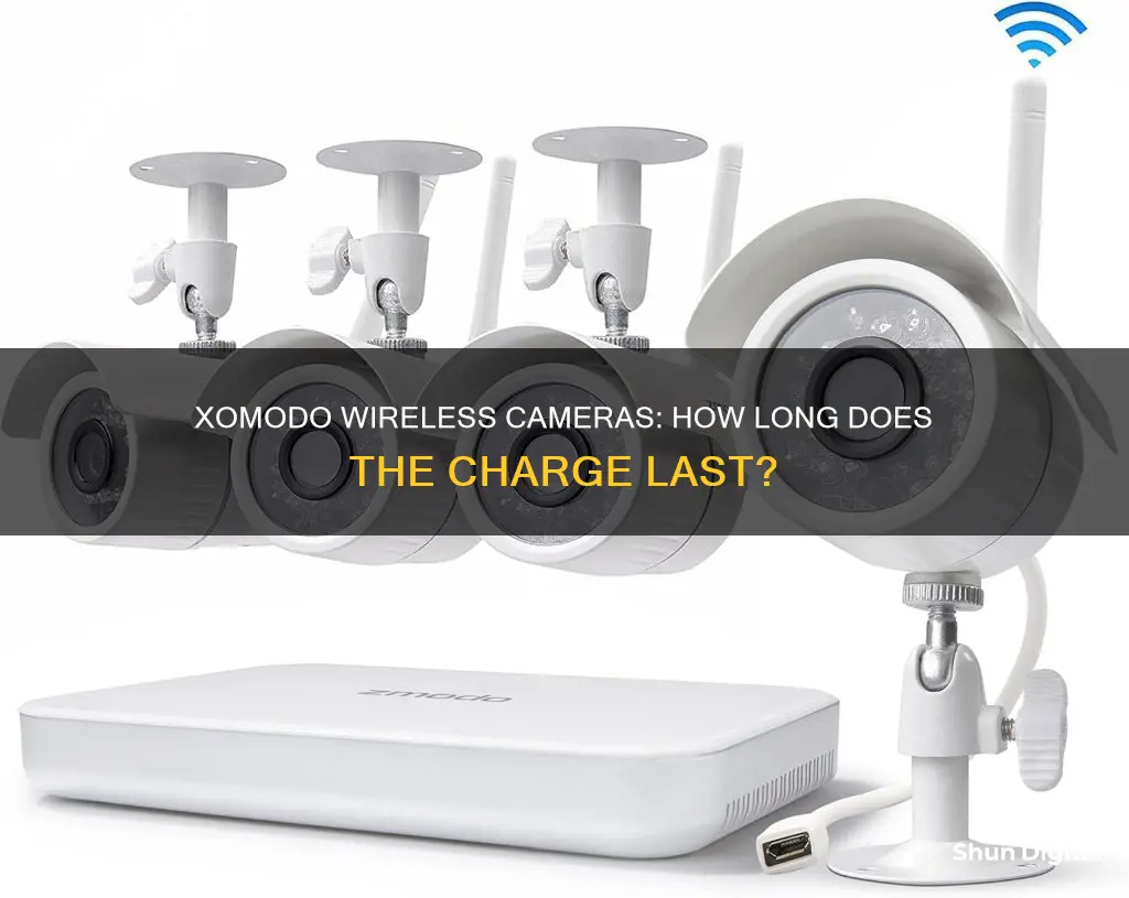 how long does the xomodo wireless cameras hold charge