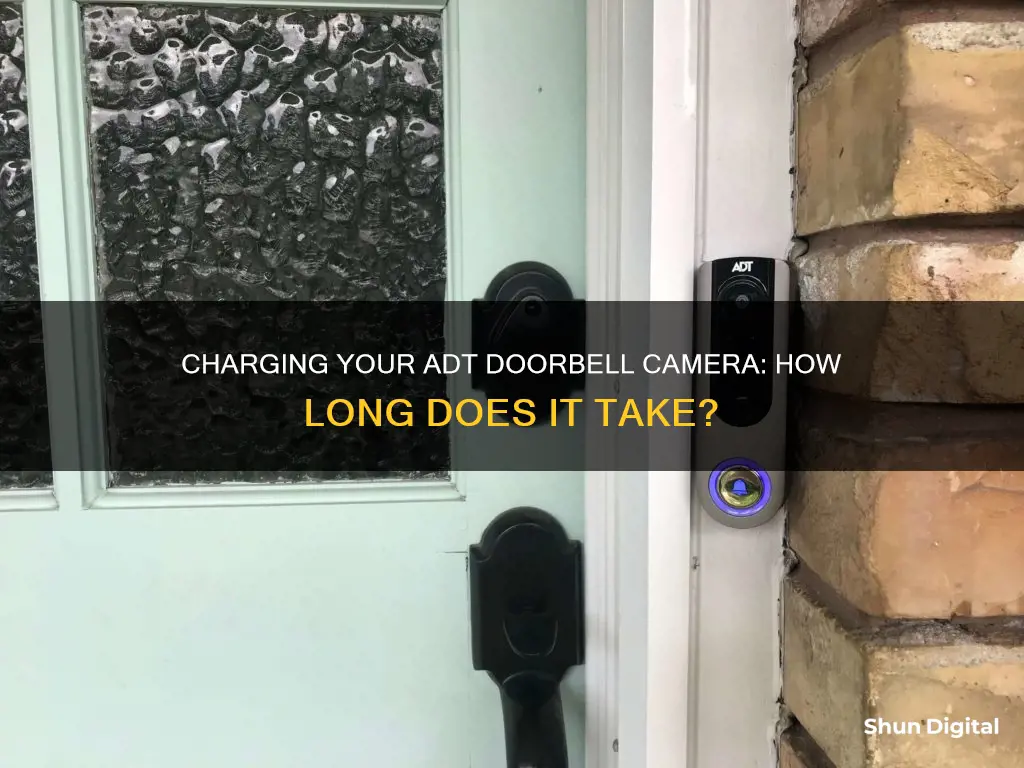 how long to charge adt doorbell camera