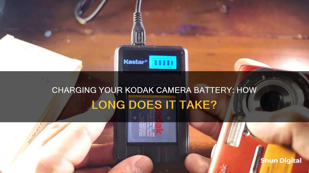 how long to charge kodak camera battery