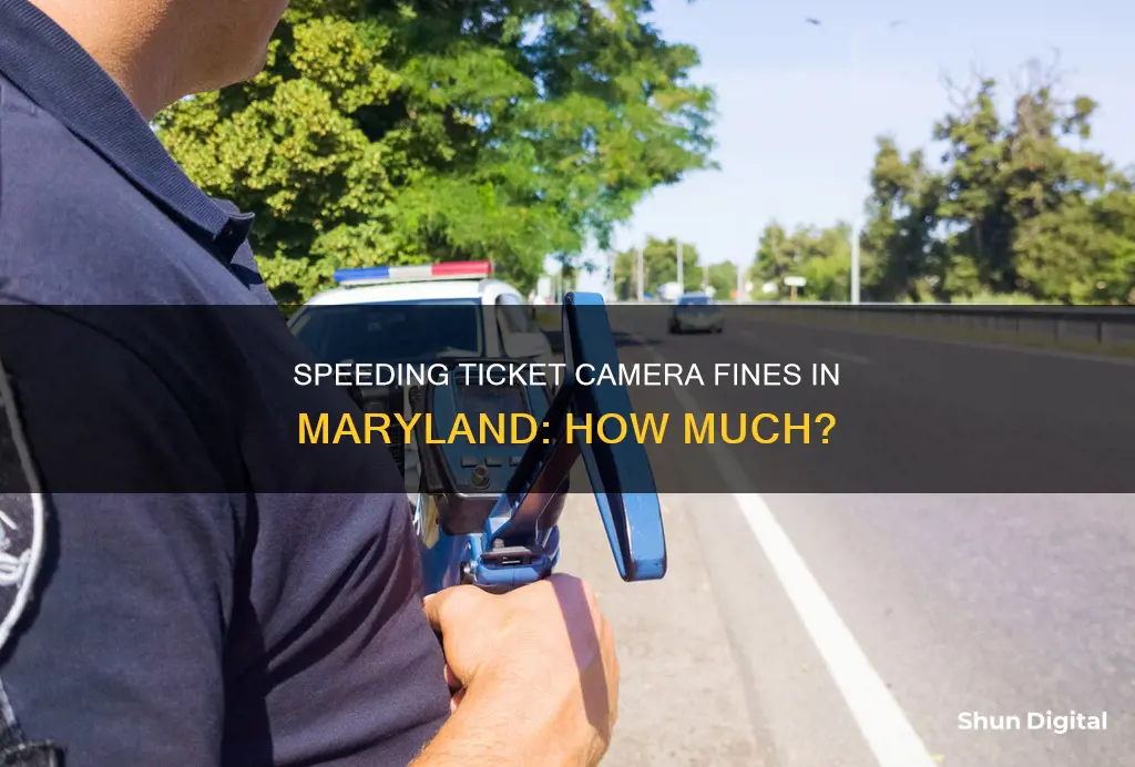 how m7ch is a speeding ticket camera maryland