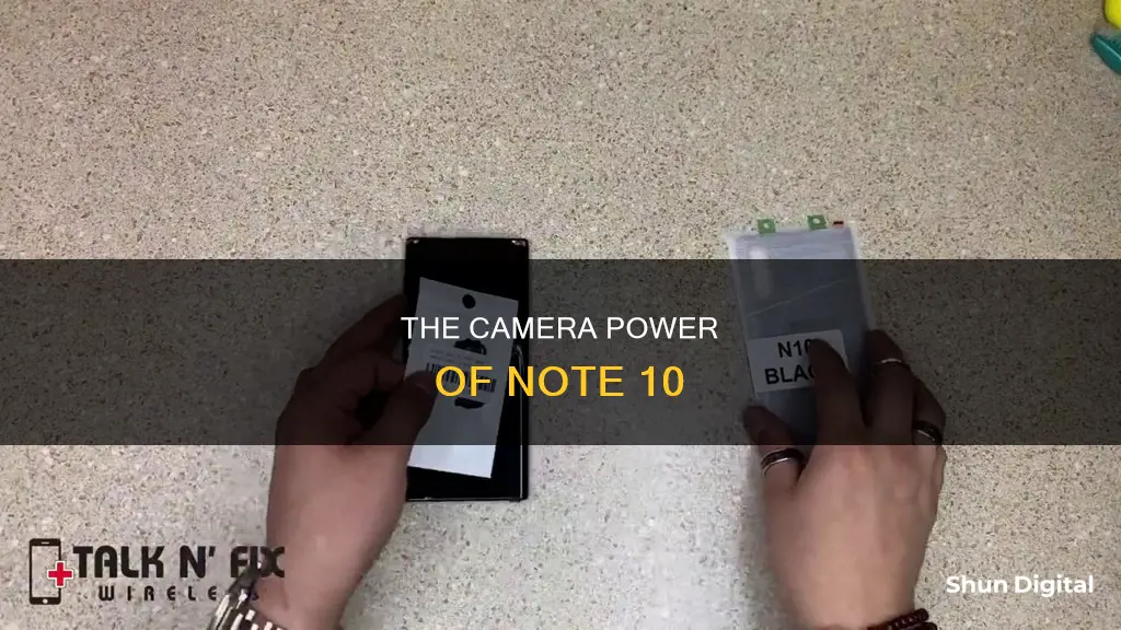 how many camera lenses on note 10