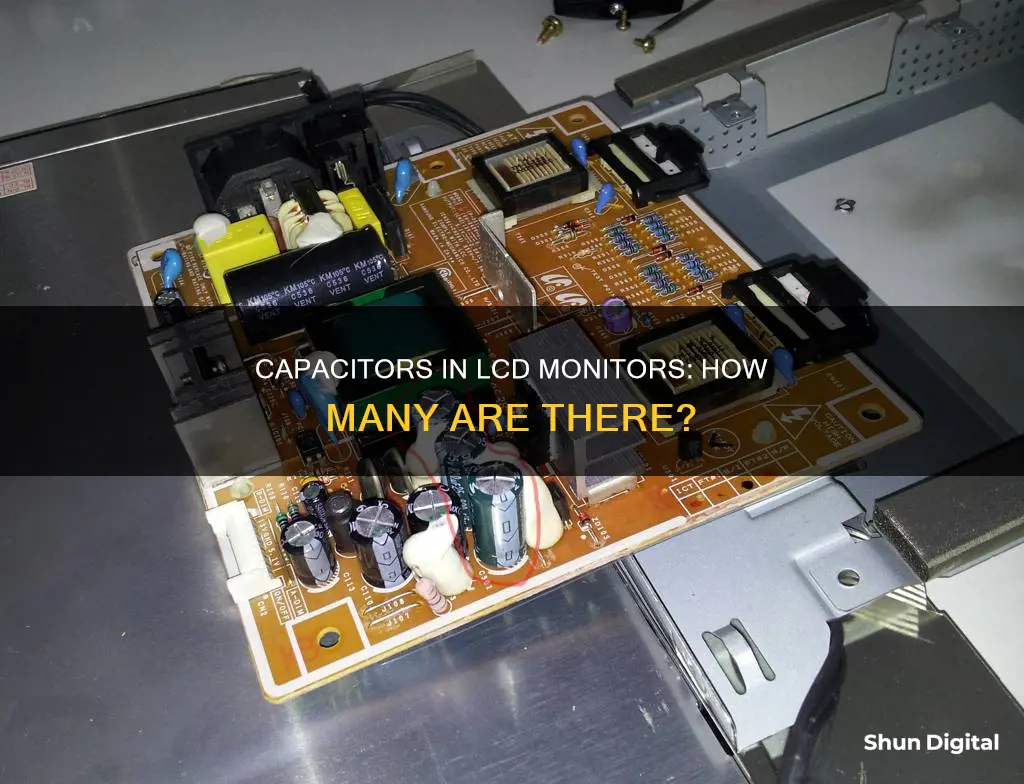 how many capacitors in an lcd monitor