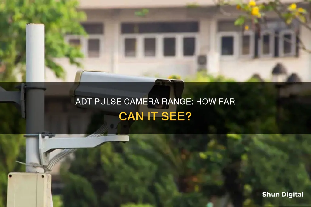 how many feet does adt pulse camera see