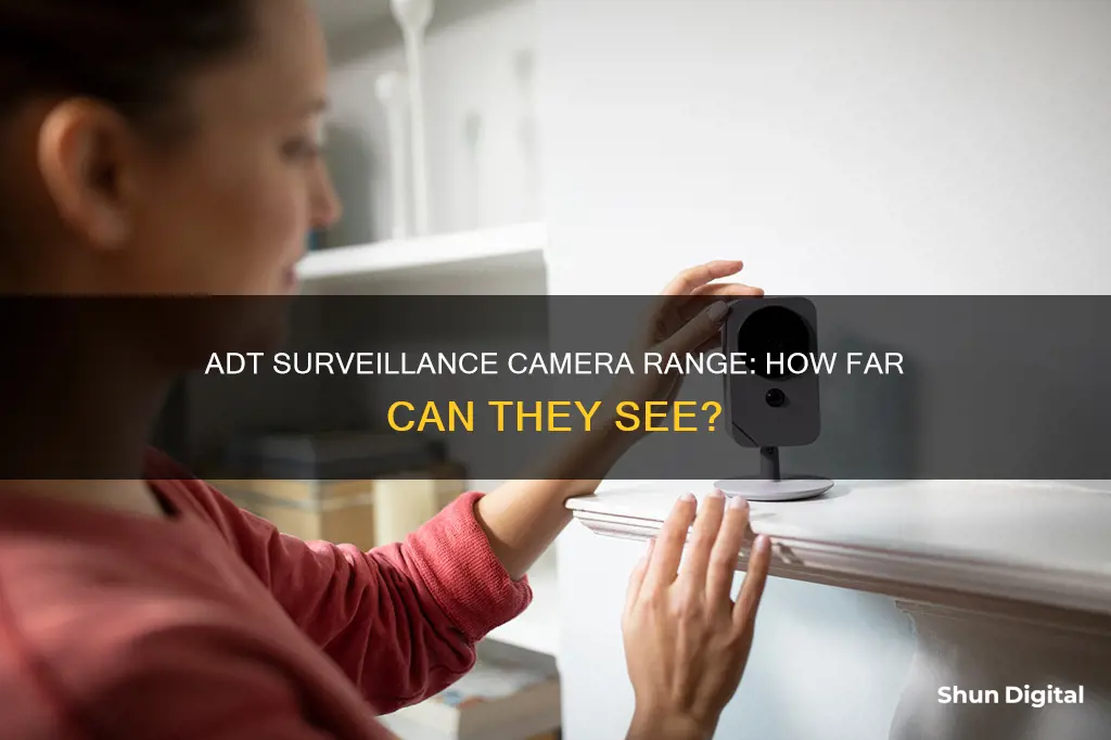 how many feet out does adt survalliance camera see