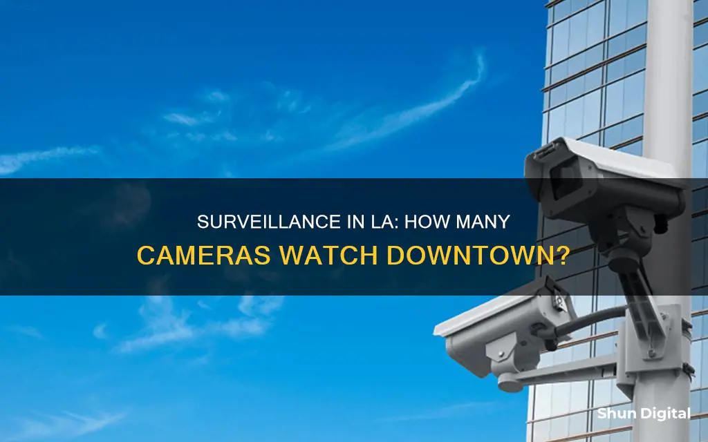 how many government run surveillance cameras are in downtown la