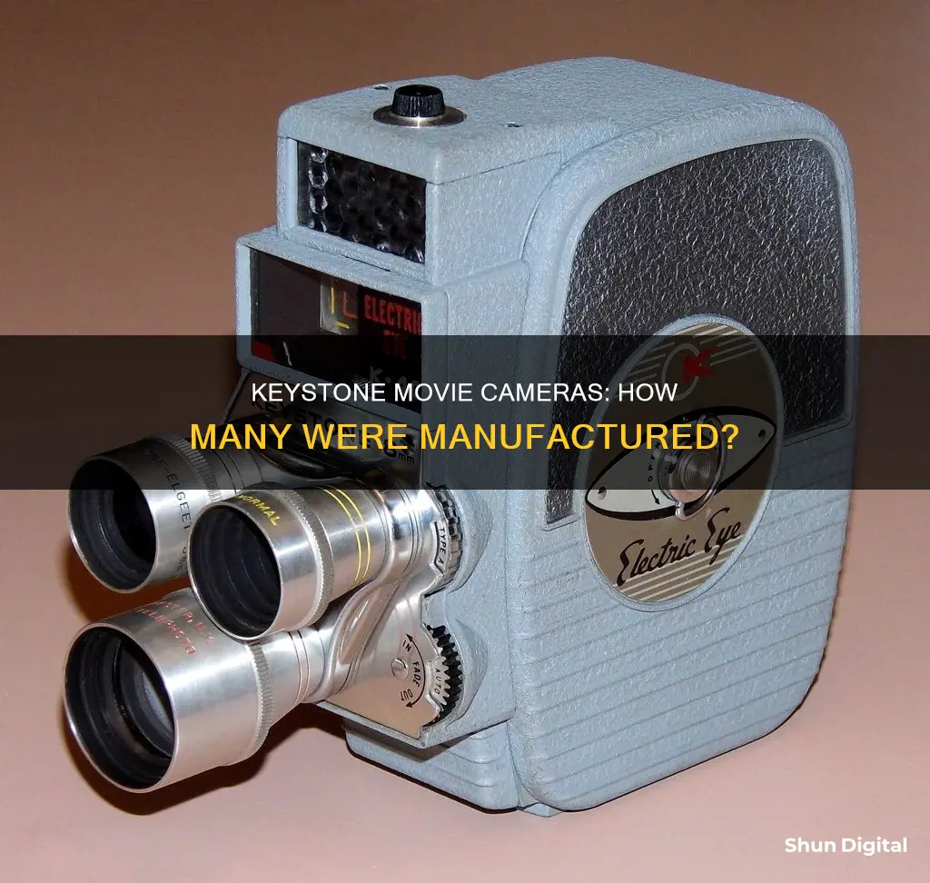 how many keystone movie cameras were made