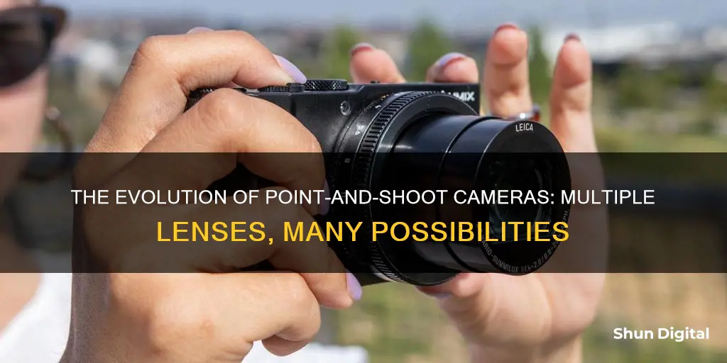 how many lenses do point and shoot cameras have