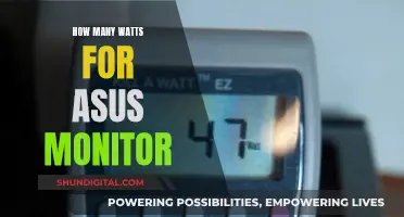 Powering Your ASUS Monitor: Wattage Requirements Explained