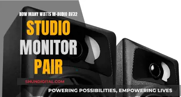 M-Audio AV32 Studio Monitors: Power Consumption and Performance