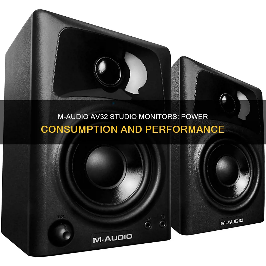 how many watts m-audio av32 studio monitor pair