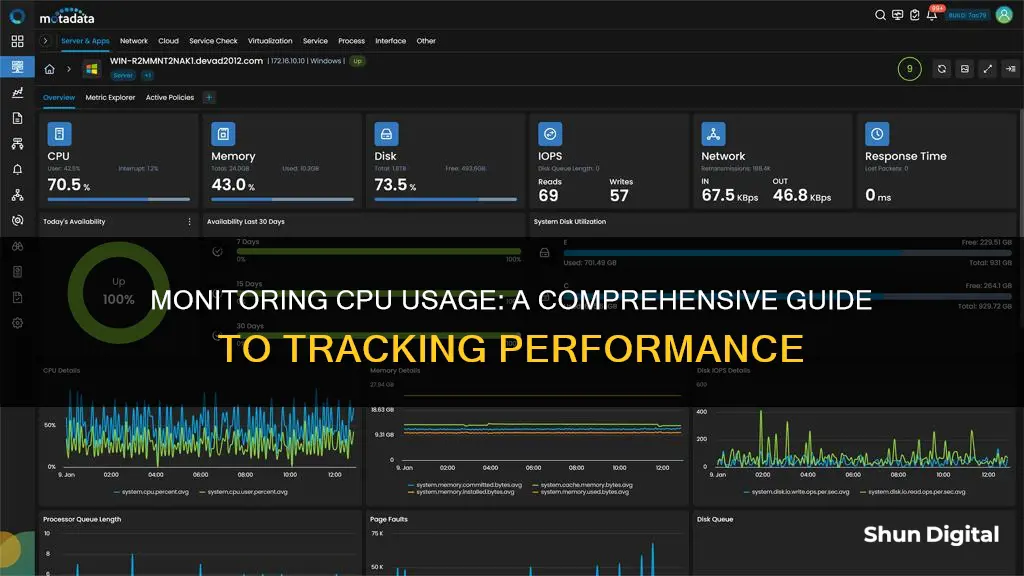 how monitor cpu usage