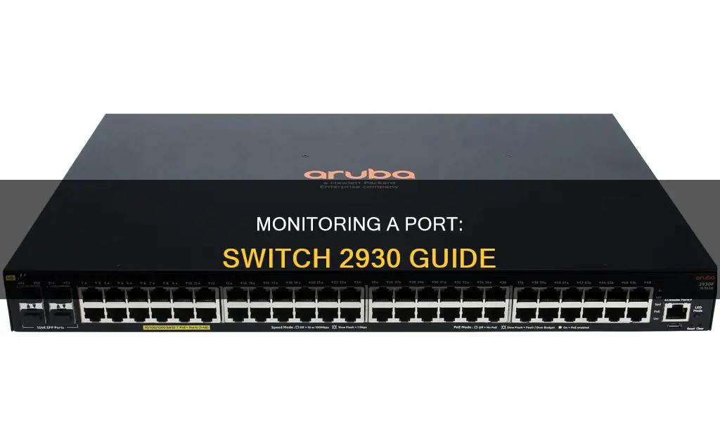 how monitor port switch 2930