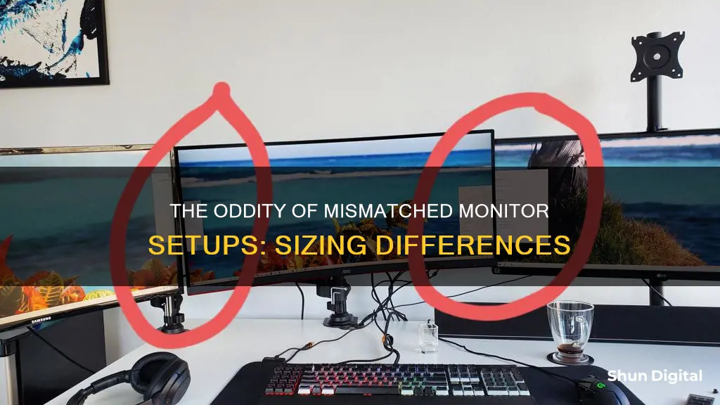 how odd is it to have different size monitors