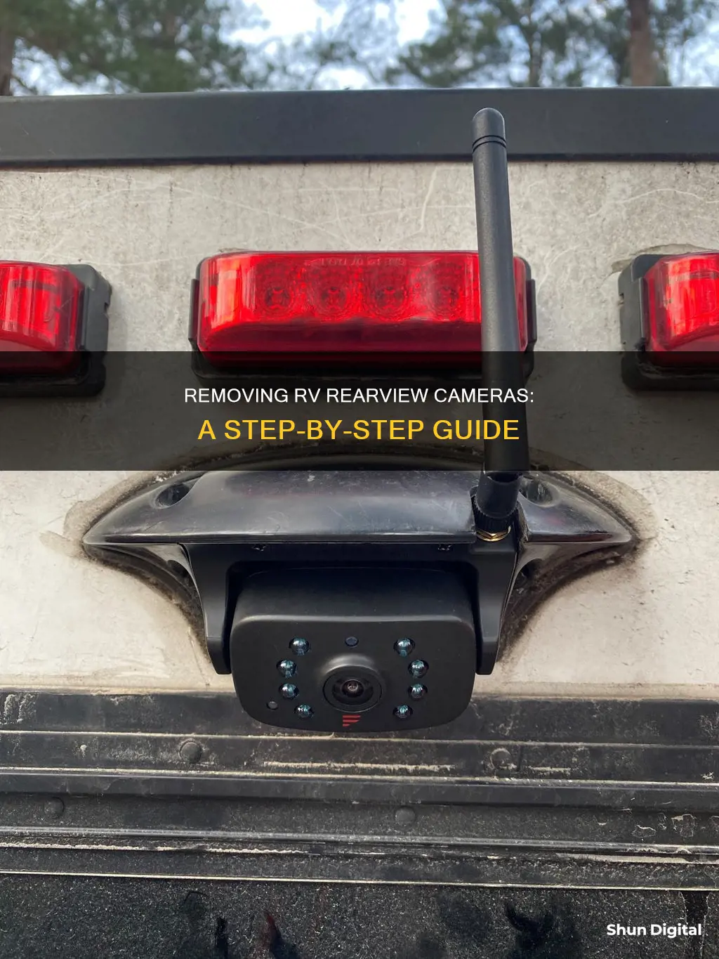 how remove rv rearview camers