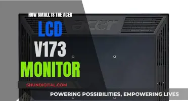 The Acer LCD V173 Monitor: Compact and Sleek Design