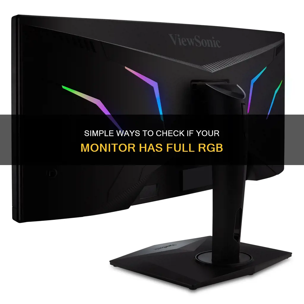 how t tell if your monitor has full rgb