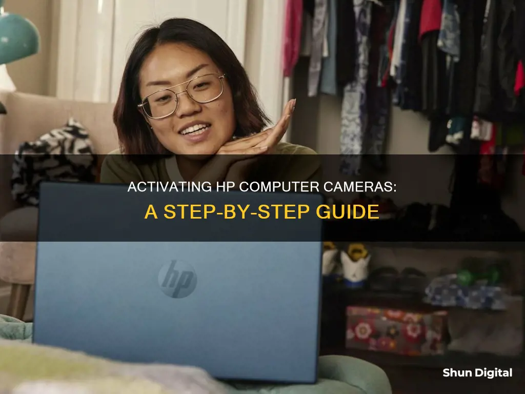 how to activate camera on hp computer