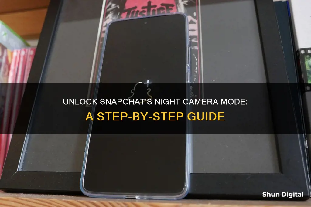 how to activate night camera mode on snapchat