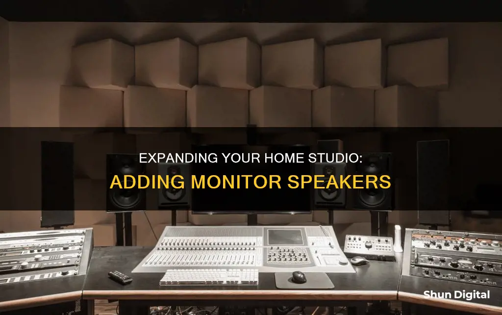 how to add more monitor speakers to my home studio