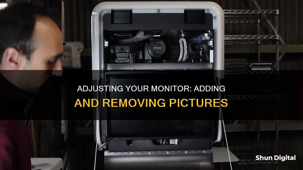 how to add remove pic on monitor