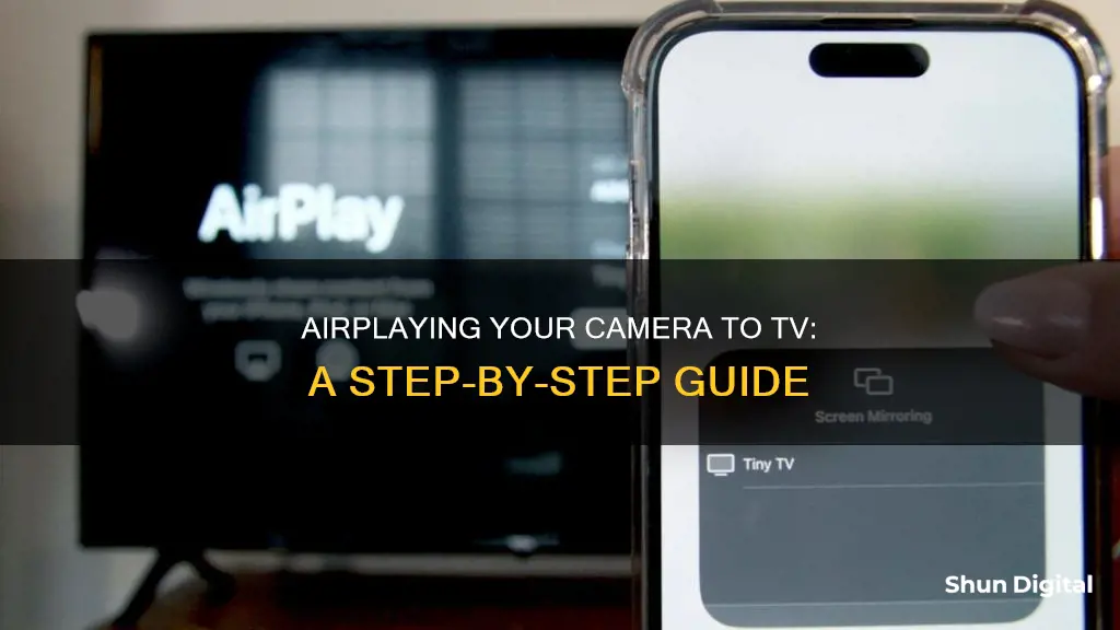 how to airplay camera to tv